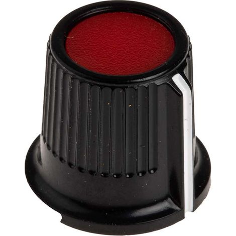 Bouton de potentiomètre RS PRO, Axe de 6.35mm, Diamètre de 16.2mm, Vis sans tête (1/2)