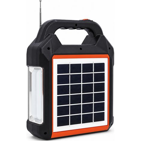 Station Solaire Portable 3600 mAh pour Camping Noir 225 mm (1/5)