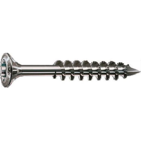 Kit di fissaggio per terrazze in resina SPAX - 4.5x70 A2 acciaio inox - 850 viti +1 trapano +12 distanziali +5 punte - 5000009040009