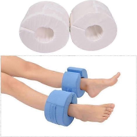 Lot de 2 coussins de cheville amovibles en mousse haute densité pour soulager la pression, coussins de pieds respirants idéaux pour le confort des personnes âgées