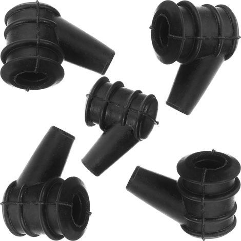 Set mit 5 Hochdruck-Zündkerzensteckern für Rasenmäher, kompatibel mit Freischneidern und Traktoren, verhindert Ölaustritt, robustes Gartenzubehör