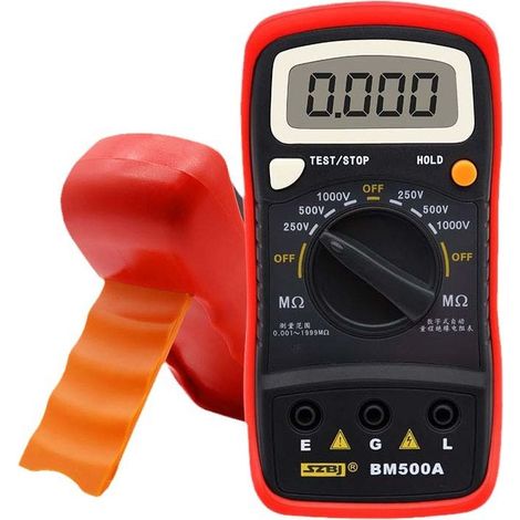 Multimètre numérique BM500A 1000V, testeur de résistance LCD, compteur de résistance d'isolation numérique, compteur Megohm, testeur électrique (1/4)