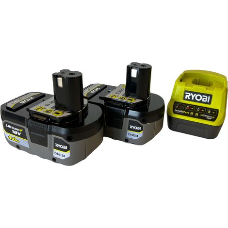 Ryobi RC18120-240X Akku-Kit RB1840X 18V ONE+ 2x4,0 Ah Akku-Ladegerät (1/5)
