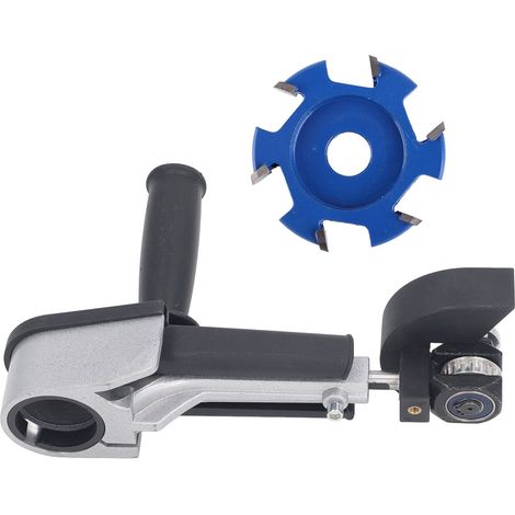 Adaptateur pour meuleuse d'angle à main réglable, transformable en machine à sculpter pour le rainurage et la sculpture. (1/5)