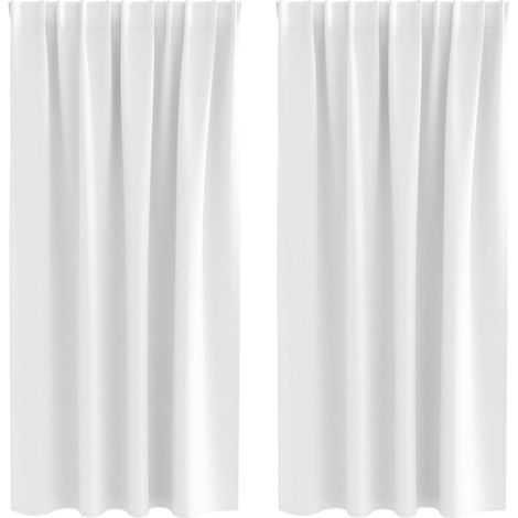 Maison Exclusive - Cortinas Opacas con Anillas 2 pcs brillante 17