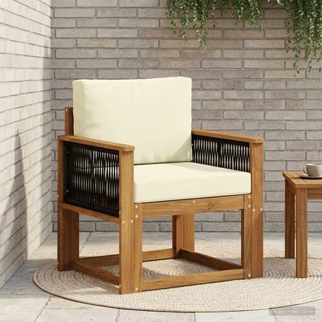 Teenpull – Outdoor Mittelsofa Massivholz Akazie Natur (1/5)
