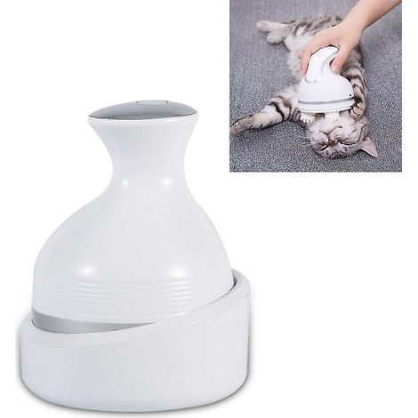 Casque de massage électrique crânien rechargeable, appareil de vibration pour cuir chevelu, pétrissage des méridiens pour chat et animal entier, outil de physiothérapie (1/5)