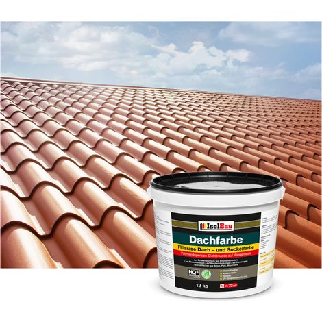 Vernice per tetti IsolBau Dachfarbe Rosso Mattone 12 kg (1/5)