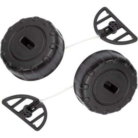 Lot de 2 Bouchons de réservoir d'huile pour Stihl 017 018 pour MS170 MS180 Bouchon d'essence Remplacement N° 1130 350 0500 Pièces de rechange pour tronçonneuse