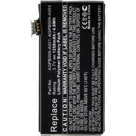 NX - Batterie téléphone, smartphone, GSM pour Sony Ericsson 3.7V 1250mAh - AGPB009-A001 (1/5)