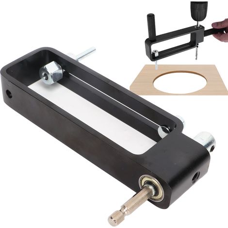 Outils pour le travail du bois : ouvre-trous multifonctionnel réglable, perceuse électrique et outil de fraisage. (1/5)