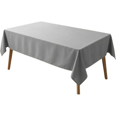 Nappe rectangle 140 x 250 cm Gris (1/5)