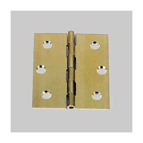 CERNIERA FRESATA PIANA 'ECO' 60x50 mm - Ottone lucido - 24 pezzi