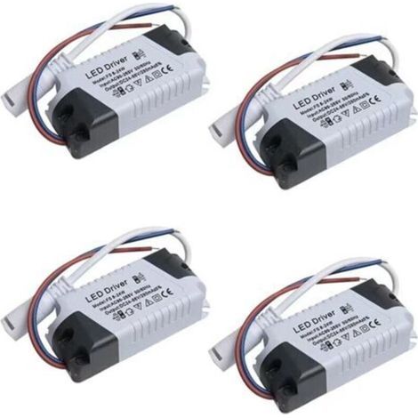 A set of four 8-24W LED drivers, a dimmable power supply, and a waterproof transformer, suitable for LED lighting. (1/4)