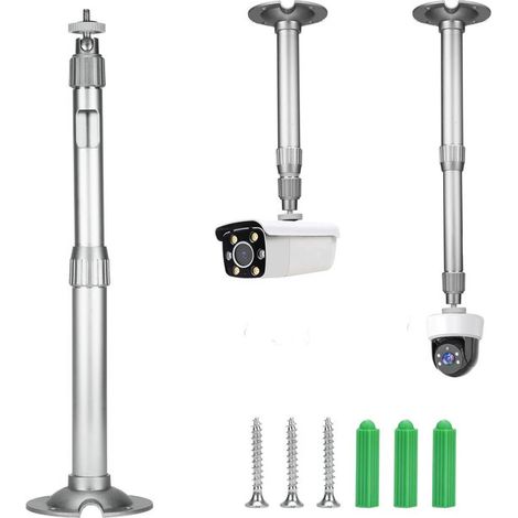 Soporte de pared ajustable para cámara de seguridad de interior y exterior, extensible. (1/5)