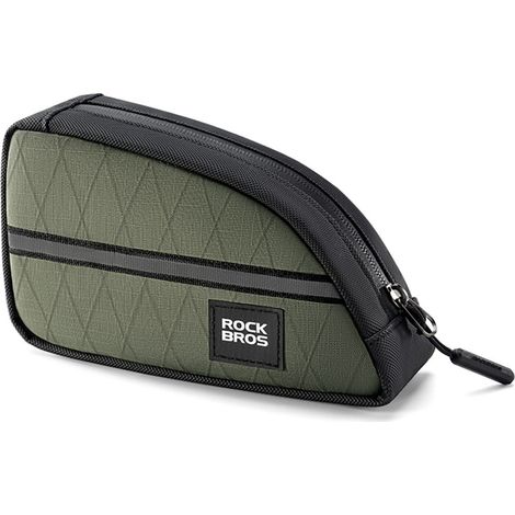 Borsa da telaio triangolare per bicicletta, 0,8 l - verde (1/3)