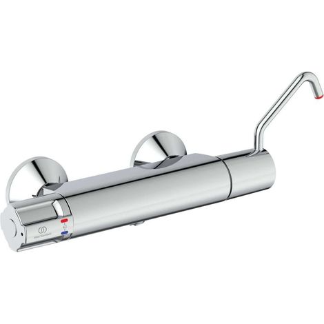 Venlo Mix médical nouveau mitigeur de douche thermostatique avec désinfection et béquille chrome (1/4)