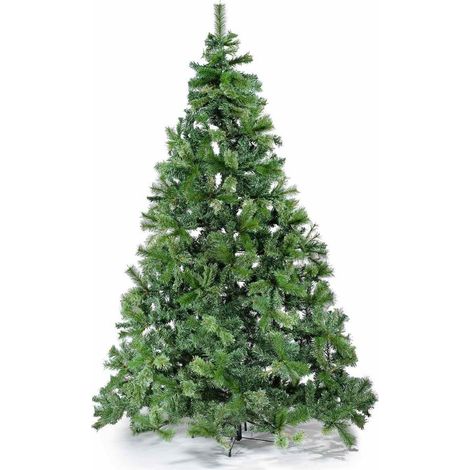 Albero Natale Pino Verde, 1400 Rami di 3 Tipi Differenti - Altezza 2,40 Mt (1/2)