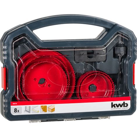 Einhell italy kwb juego de cortadores de vasos de 8 piezas 109178