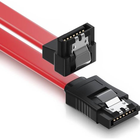 Cable SATA ángulo 90 Clip Seguridad Serial ATA 50 cm (1/4)