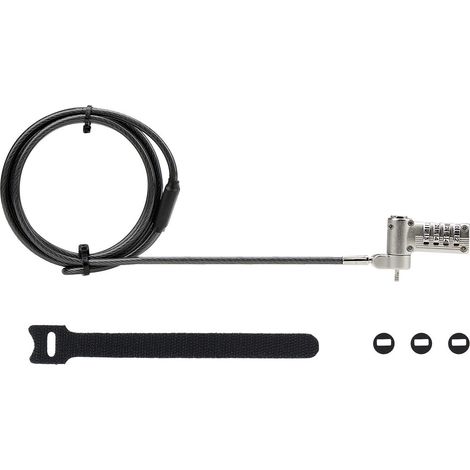 Cavo USB Startech UNIVC4D-LAPTOP-LOCK Nero/Grigio 2 m (1/4)
