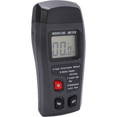 Détecteur d'humidité du bois MT10, humidimètre LCD haute précision, testeur d'hygrométrie pour murs et matériaux, sonde professionnelle, mesure rapide. (1/5)