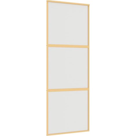 Maison Exclusive - Schiebetür Golden 76x205 cm Matt ESG-Glas und