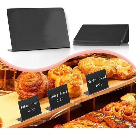 10 Pcs Mini Chalkboards, 10 x 7.5 cm Mini Chalkboard, for Buffets, Weddings, Food Signage, Parties, Price Tags, Table Decoration, Mini Chalkboards (1/5)