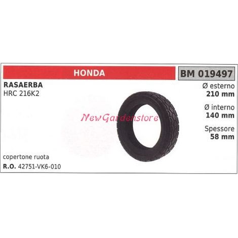Neumático rueda cortacésped HONDA HRC 216K2 019497