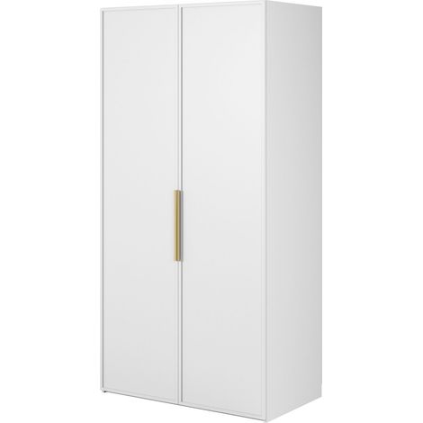 Selsey Frame - Kleiderschrank 2-türig mit Kleiderstange, 100 cm, weiß (1/5)