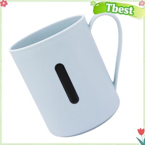 Tbest Gobelet pour brosse à dents Gobelet de brosse à dents minimaliste, résistant aux chutes, pour salle culinaires tasse Bleue (1/5)