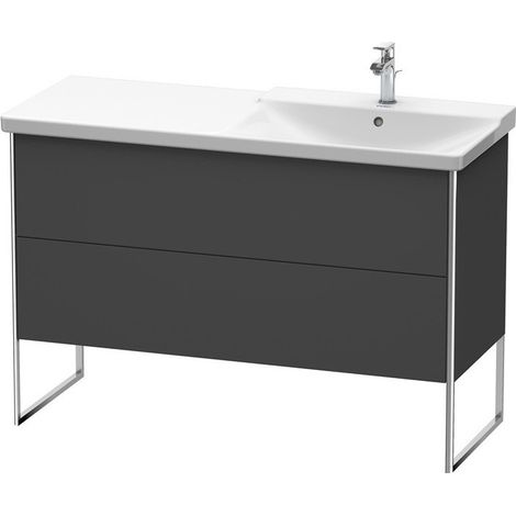 XSQUARE mobile lavabo lavabo dritto 805x1210x473mm grafite opaco