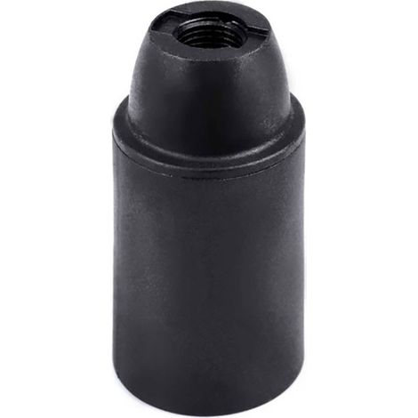 Portalámparas termoplástico liso e14, ø27 x 53 mm, negro