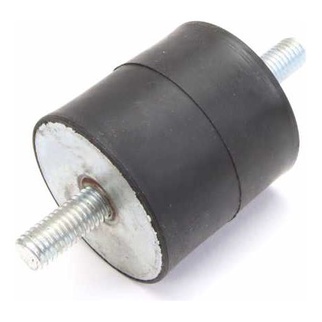 Silent bloc, plot antivibratoire universel 50 x 50 mm. Mâle M10 / Mâle M10 (1/4)