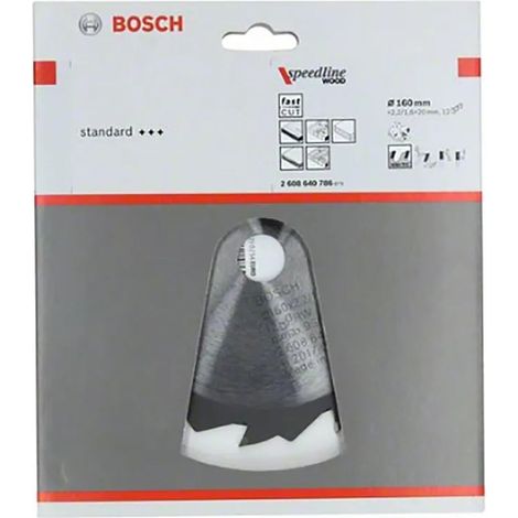 Lama di sega circolare Bosch Speedline Wood 160 mm (1/3)
