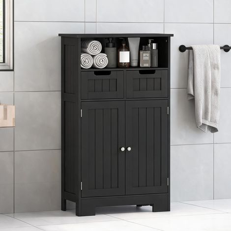 Meuble de rangement avec tiroirs et placard pour salle de bain (1/5)