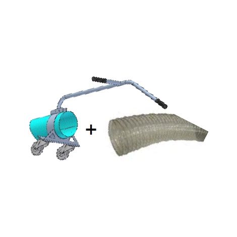 Asta con manopole e tubo flessibile 5 mt aspiratore PERUZZO TURBO 400