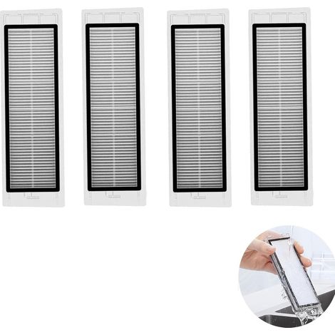 Hepa-Filter Ersatzteile, Filter Zubehör für Roborock S5 S6 Maxv T6 T7 S60 S65 S5 S50 S55 E25 E35 Staubsauger-Teile Ersatzteile, 4 Stück (1/5)