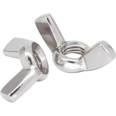 20 Pièces Écrou Papillon M4 en Acier Inoxydable - écrous à oreilles Écrous à Ailettes pour Outils de Bricolage, réparation à domicile, Automobiles et Produits en Bois (1/5)