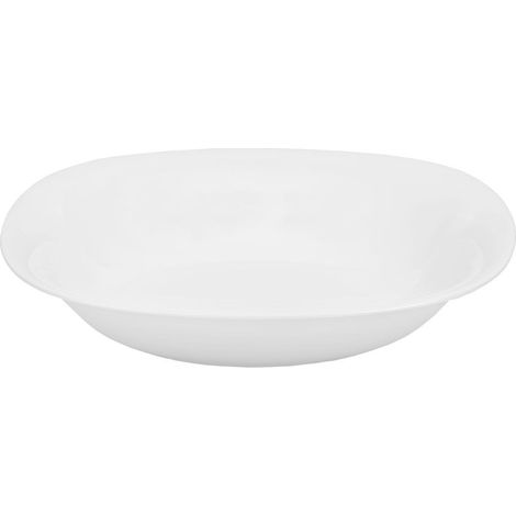 Assiette creuse Luminarc Carine blanche 21x21 cm en verre trempé