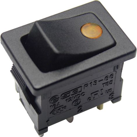 TRU COMPONENTS 1587832 Wippschalter TC-R13-66B2-02 B/B 12 V/DC 16 A 1 x Aus/Ein rastend 1 St. (1/4)