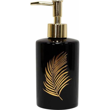 Distributeur de Savon Imprimé "Orbella" 17cm Noir (1/3)