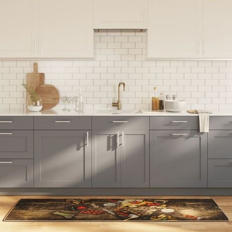 Tapis de cuisine multicolore, 60 x 180 cm, lavable