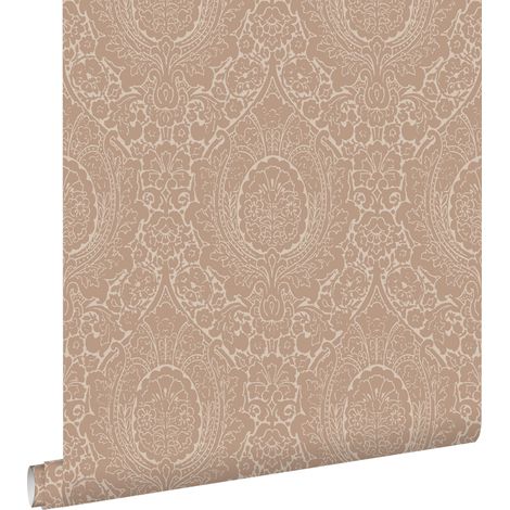 papier peint ornement vieux rose - ESTAhome (1/5)