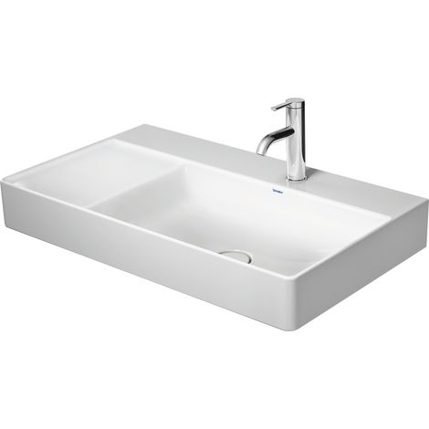 Lavabo DuraSquare de Duravit, 80x47cm, sin agujero para grifo, (1/4)