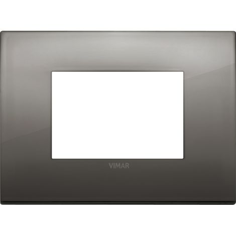 VIMAR - 19653.09 Placa clásica 3M cromada negra