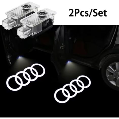 Kabellose HD-LED-Einstiegsleuchte, dekorativer Projektor für Audi S-Line A1 A3 Q5 A4 B8 B7 A5 A6 C7 A7 A8 B9 B6 C6 Q2 Q3 C