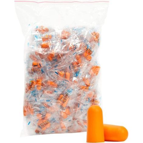 Lot de 50 paires de bouchons d'oreilles réutilisables pour la réduction du bruit, pour dormir, ronflement, réduction du bruit (1/5)