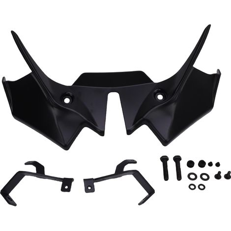 Becquet avant de moto aérodynamique, Kit d'ailes de déflecteur d'ailes nues de remplacement pour Z650 2021 – 2024 noir. (1/5)