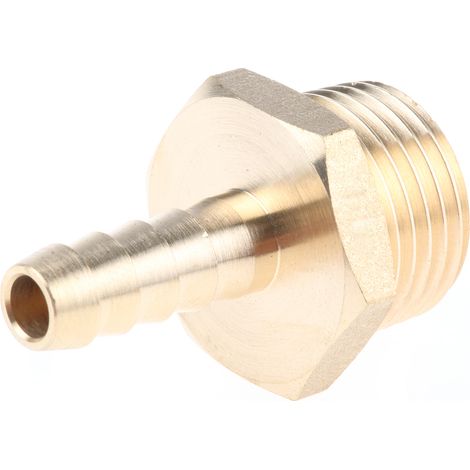 Raccord de tuyau souple RS PRO, G mâle 1/2" Laiton ( Prix pour Paquet de 2 )